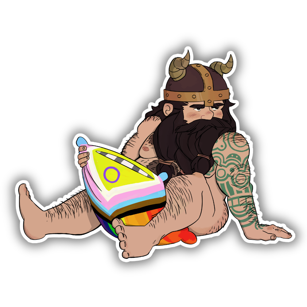 Nate Lands | Dwarf Pillow - Sticker