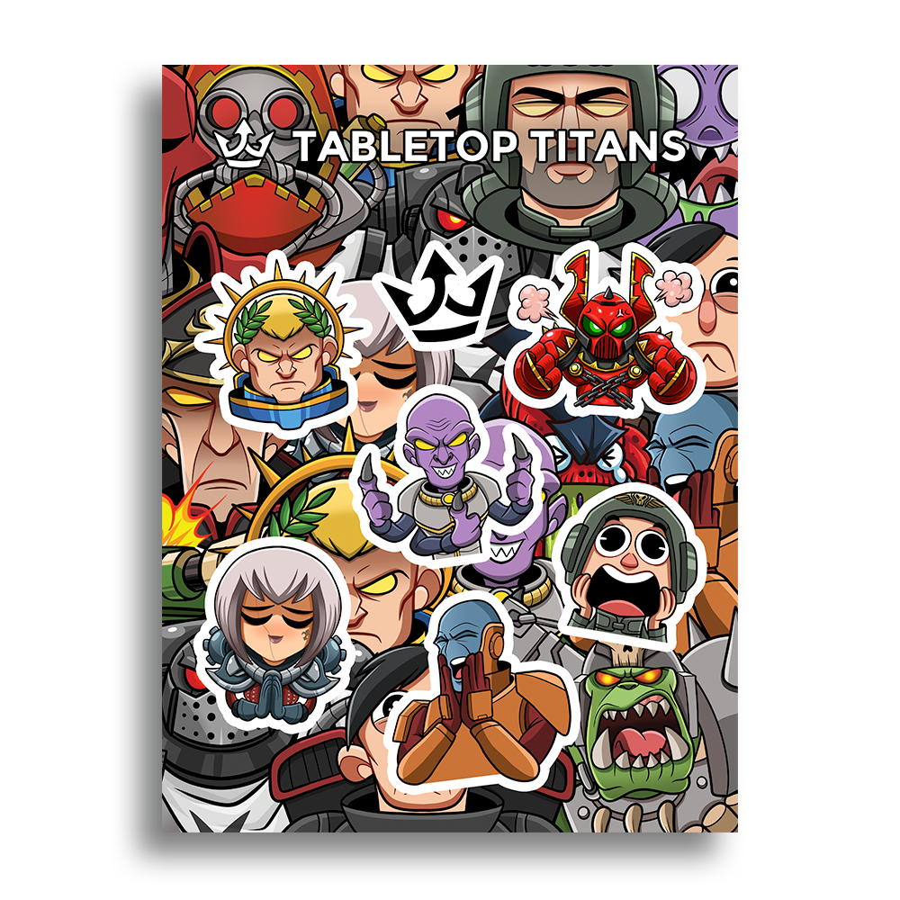Tabletop Titans | Character Collage - Sticker Sheet