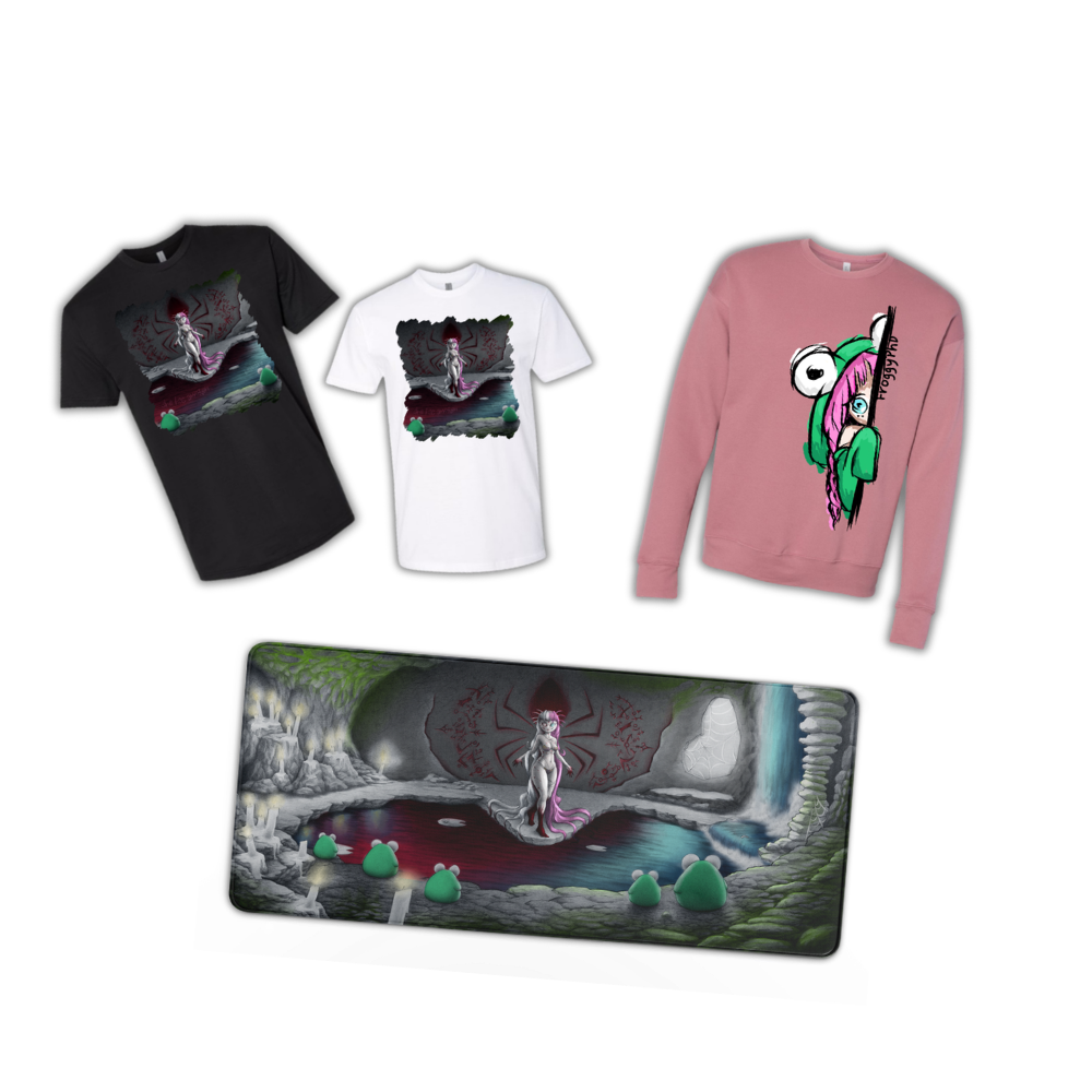 FroggyPhD | The Spiders Origin Desk Mat  - Bundle